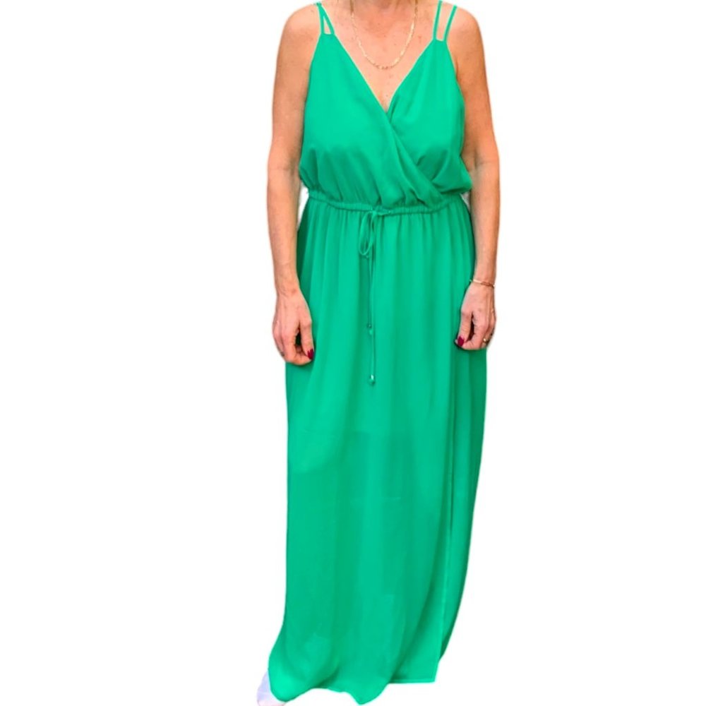 Guess Green Sleeveless Maxi Dress